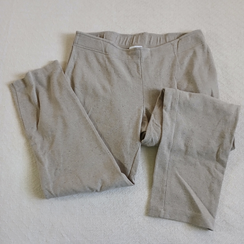 j.jill ♡ cotton neutral pants medium cabin granola girl minimalist mori kei